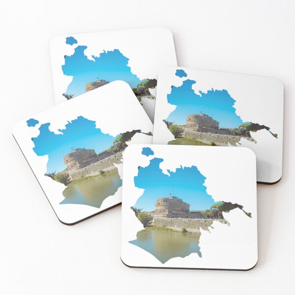 Item preview, Rome Map Castel Sant Angelo Fortress Architecture Silhouette V2 designed and sold by Maroan93.