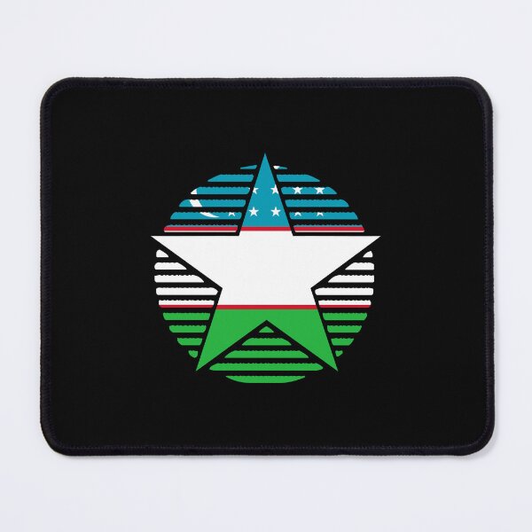 Item preview, Retro Uzbekistan Flag Star UZ designed and sold by shitpostee.