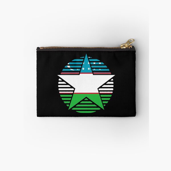 Item preview, Retro Uzbekistan Flag Star UZ designed and sold by shitpostee.