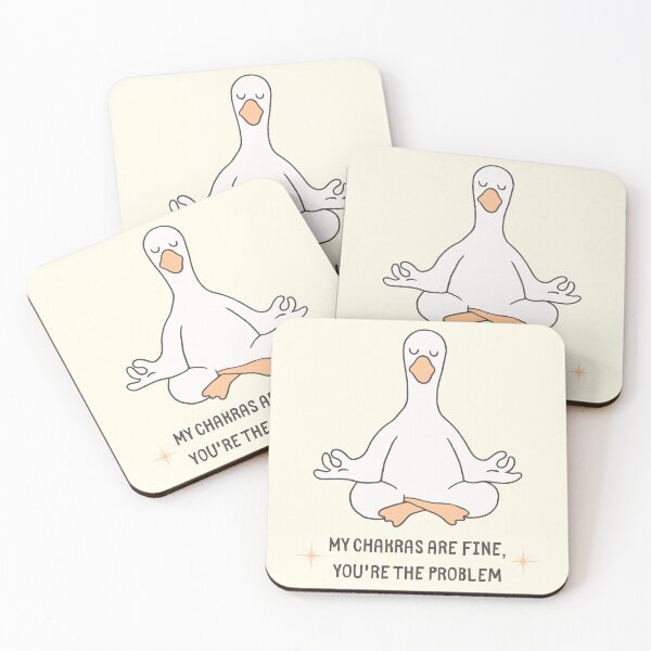 Item preview, Meditating Goose Chakras Fine Quote designed and sold by jianina-alondra.
