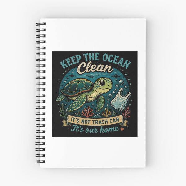 Item preview, Keep The Ocean Clean Turtle designed and sold by ThilankaDesign.