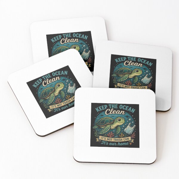 Item preview, Keep The Ocean Clean Turtle designed and sold by ThilankaDesign.