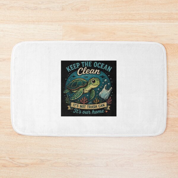 Item preview, Keep The Ocean Clean Turtle designed and sold by ThilankaDesign.