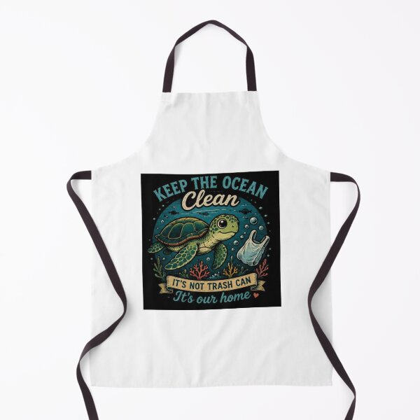 Item preview, Keep The Ocean Clean Turtle designed and sold by ThilankaDesign.