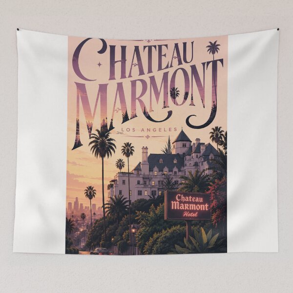 Item preview, Chateau Marmont Above Sunset Boulevard in Los Angeles California designed and sold by Places On Earth.