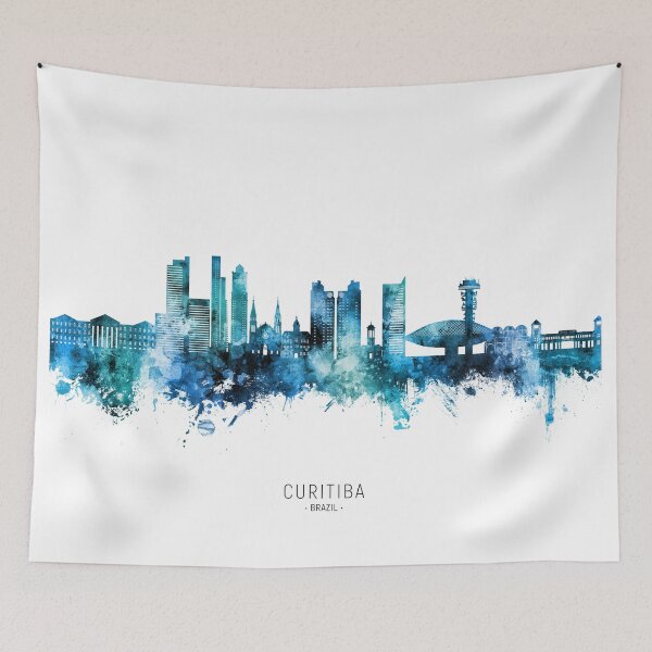 Item preview, Curitiba Skyline Brazil designed and sold by ArtPrints.