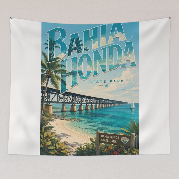Item preview, Bahia Honda State Park and Florida Keys Overseas Bridge designed and sold by Places On Earth.