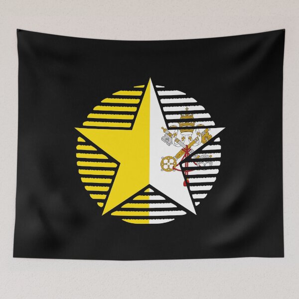 Item preview, Retro Vatican City Flag Star VA designed and sold by shitpostee.