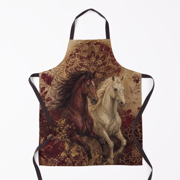 Item preview, Arabian Horses – Persian Mandala Floral Equestrian Art Print – Luxury Oriental Wall Decor designed and sold by @SHINTOSARTSTORE.