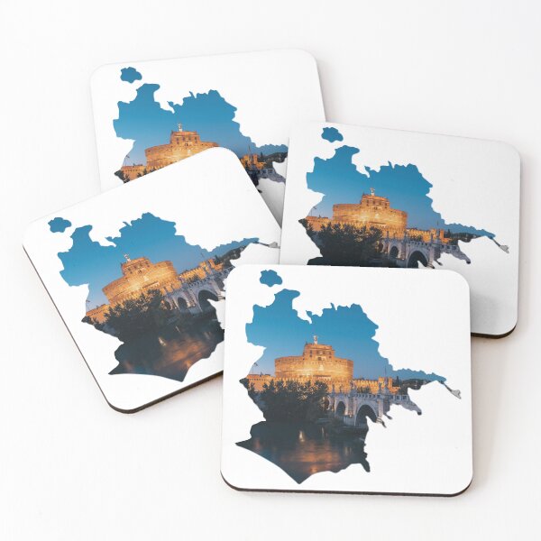 Item preview, Rome Map Castel Sant Angelo Fortress Architecture Silhouette V4 designed and sold by Maroan93.
