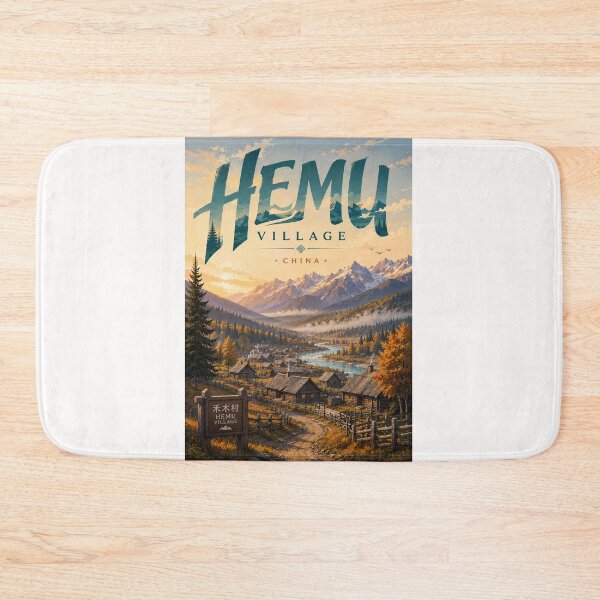Item preview, Hemu Village Beneath Altai Mountains in Xinjiang China designed and sold by Places On Earth.