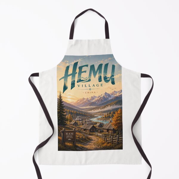 Item preview, Hemu Village Beneath Altai Mountains in Xinjiang China designed and sold by Places On Earth.