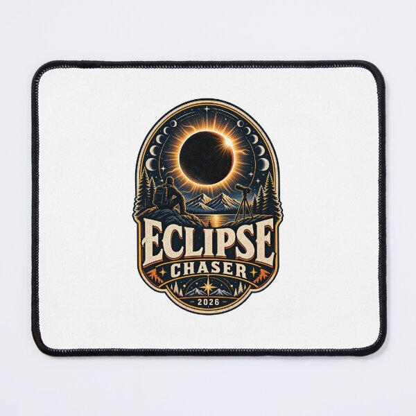 Item preview, Eclipse Chaser 2026 Vintage Astronomy Sticker Design designed and sold by FunPurchase.