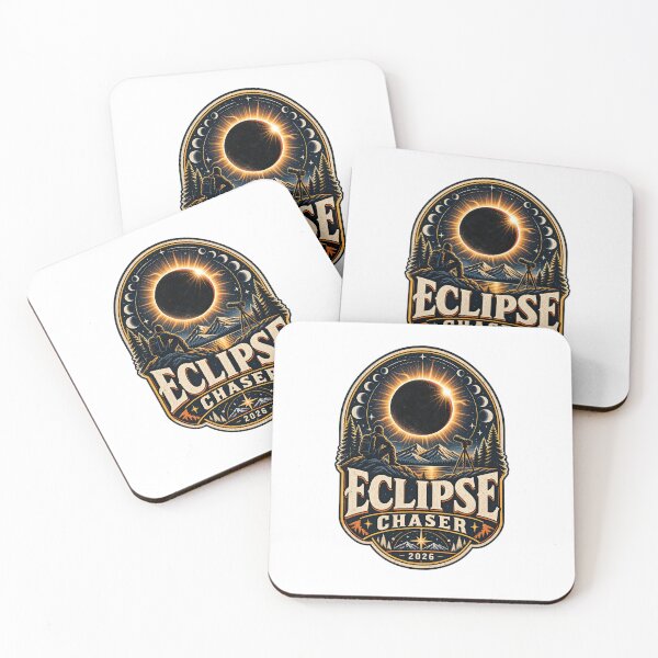 Item preview, Eclipse Chaser 2026 Vintage Astronomy Sticker Design designed and sold by FunPurchase.