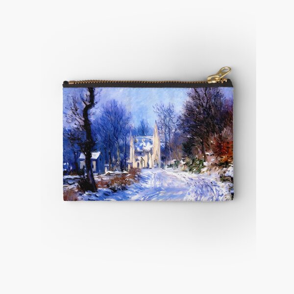 Item preview, Road to Giverny in Winter: A Serene Impressionist Landscape  designed and sold by artdesignsnow.