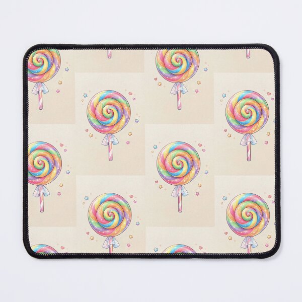 Item preview, Cute Rainbow Swirl Lollipop Candy Sweet Aesthetic Art designed and sold by abrar403.