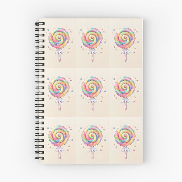 Item preview, Cute Rainbow Swirl Lollipop Candy Sweet Aesthetic Art designed and sold by abrar403.