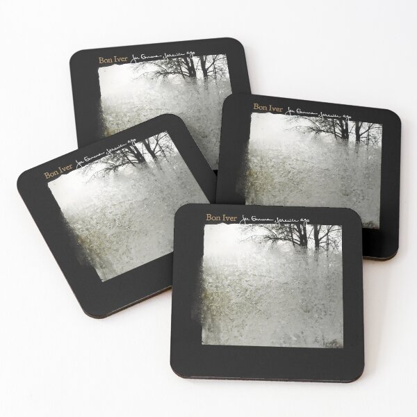 Item preview, Winter Frost Window Snowy Forest Cover Poster designed and sold by FLARE.