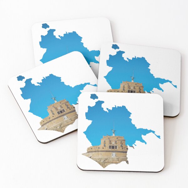 Item preview, Rome Map Castel Sant Angelo Fortress Architecture Silhouette V3 designed and sold by Maroan93.
