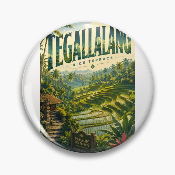 Item preview, Tegallalang Rice Terraces Near Ubud in Bali Indonesia designed and sold by Places On Earth.