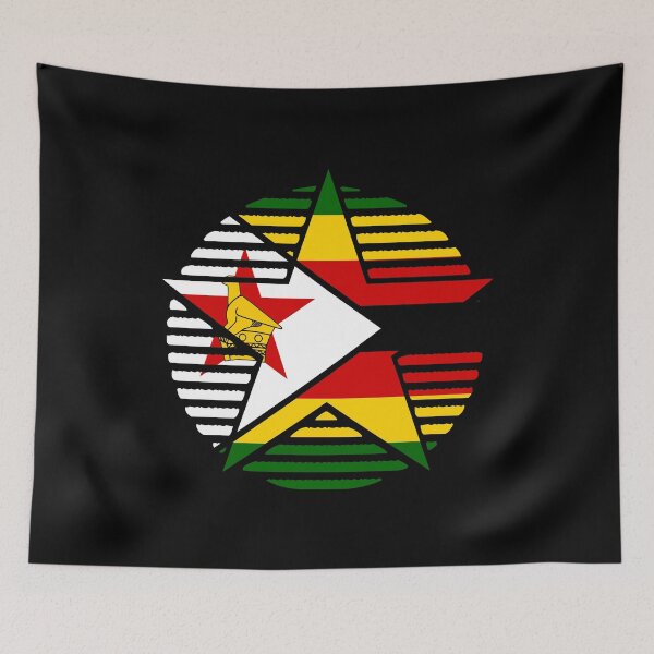 Item preview, Retro Zimbabwe Flag Star ZW designed and sold by shitpostee.