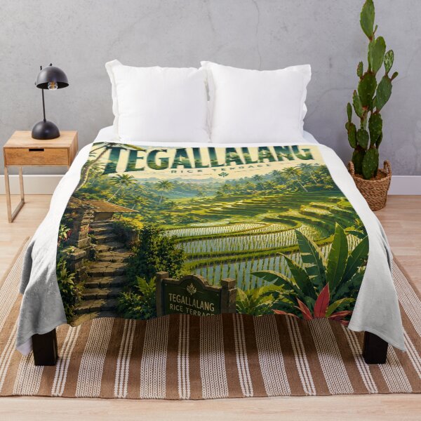 Item preview, Tegallalang Rice Terraces Near Ubud in Bali Indonesia designed and sold by Places On Earth.
