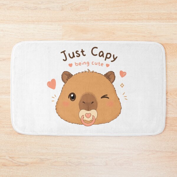 Item preview, Cute Capybara Just Being Cute – Kawaii Winking Capy with Pacifier designed and sold by FennyWijayaMomo.