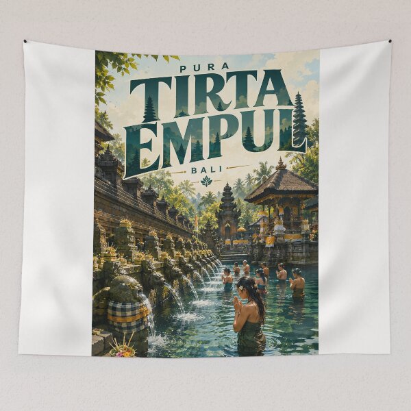 Item preview, Pura Tirta Empul Bali Sacred Springs and Hindu Temple Complex designed and sold by Places On Earth.