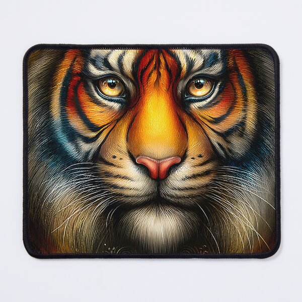 Item preview, Majestic Tiger Portrait with Vibrant Colors and Detail designed and sold by Artessie.