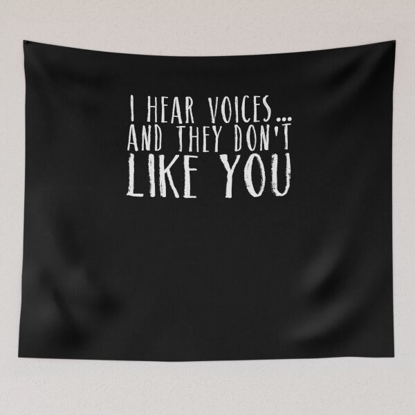 Item preview, Sarcastic Voices Don't Like You Sarcasm Angst Teen T-Shirt designed and sold by LookTwice.