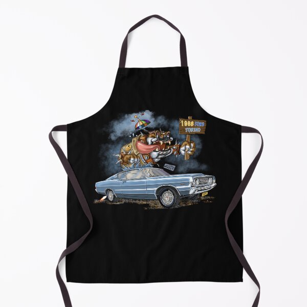 Item preview, 1968 Ford Torino Muscle Car Cartoon Bulldog designed and sold by suharshaka.