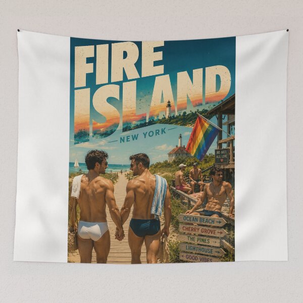 Item preview, Fire Island Gay New York Coastal Escape near Ocean Beach and The Pines designed and sold by Places On Earth.