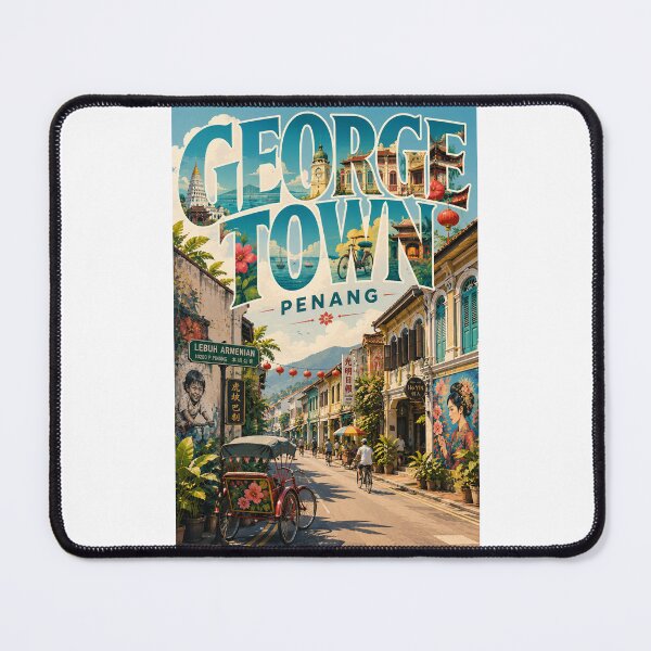 Item preview, George Town Penang Heritage Streets and Historic Malaysian Landmarks designed and sold by Places On Earth.