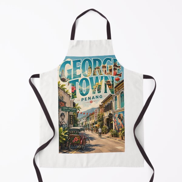 Item preview, George Town Penang Heritage Streets and Historic Malaysian Landmarks designed and sold by Places On Earth.