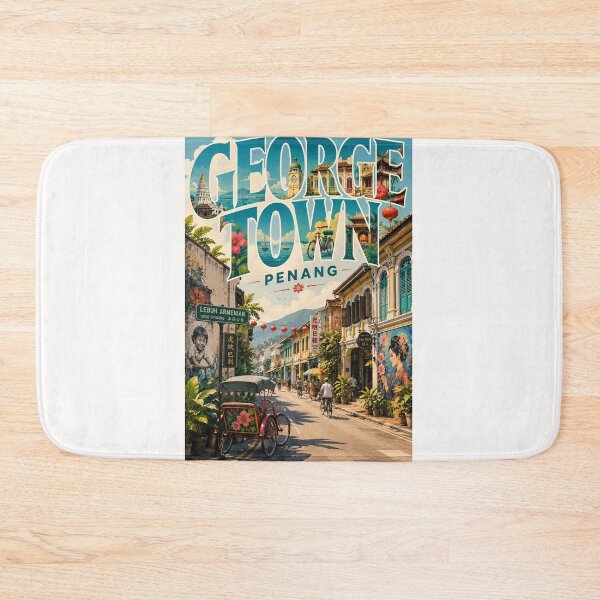 Item preview, George Town Penang Heritage Streets and Historic Malaysian Landmarks designed and sold by Places On Earth.