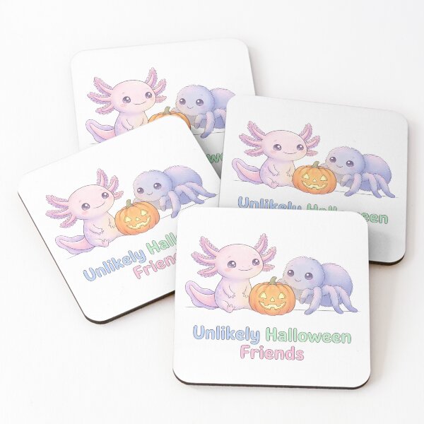 Item preview, Unlikely Halloween Friends – Cute Spooky Halloween Characters designed and sold by Kayshies8120.