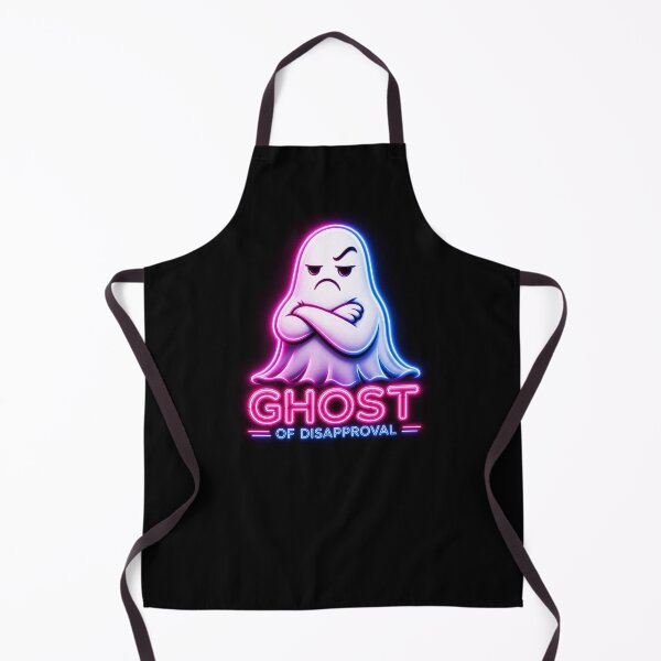 Item preview, Ghost of Disapproval – Funny Neon Grumpy Ghost designed and sold by Abidel.