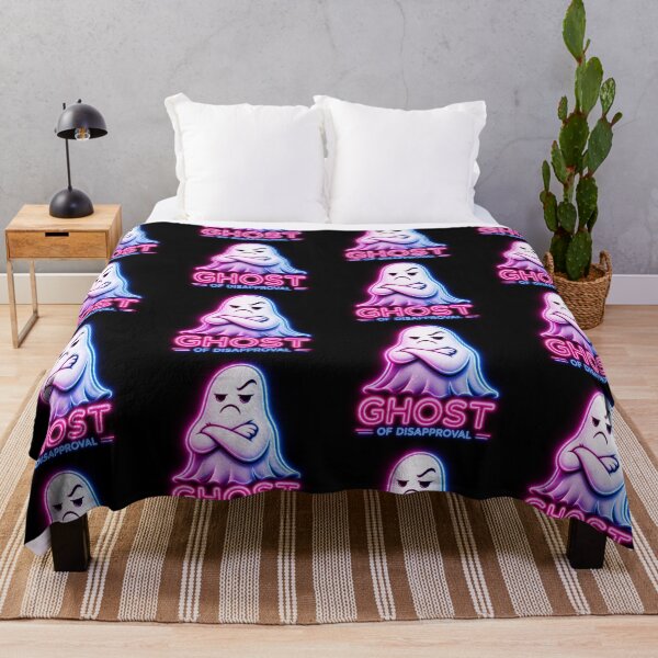 Item preview, Ghost of Disapproval – Funny Neon Grumpy Ghost designed and sold by Abidel.