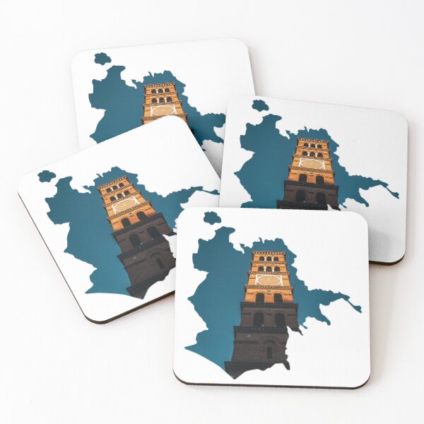 Item preview, Rome Map Santa Maria Addolorata Bell Tower Architecture Silhouette designed and sold by Maroan93.