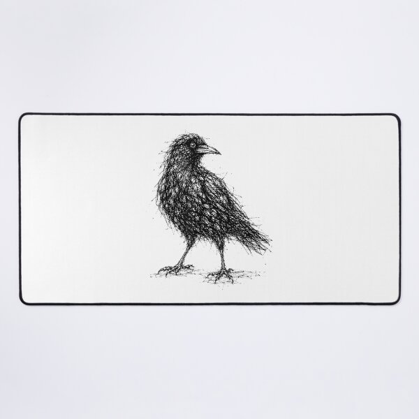 Item preview, Black Crow Raven Bird Dark Gothic Wildlife Illustration Design designed and sold by kiralynstration.