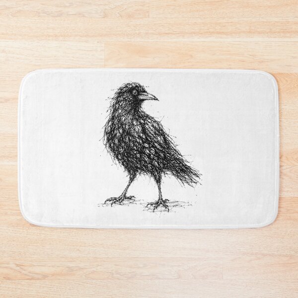 Item preview, Black Crow Raven Bird Dark Gothic Wildlife Illustration Design designed and sold by kiralynstration.
