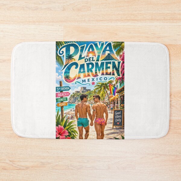 Item preview, Playa del Carmen Riviera Maya and Quintana Roo Caribbean Shore Gay designed and sold by Places On Earth.