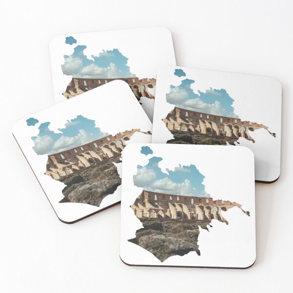 Item preview, Rome Map Colosseum Ancient Amphitheater Architecture Silhouette V1 designed and sold by Maroan93.