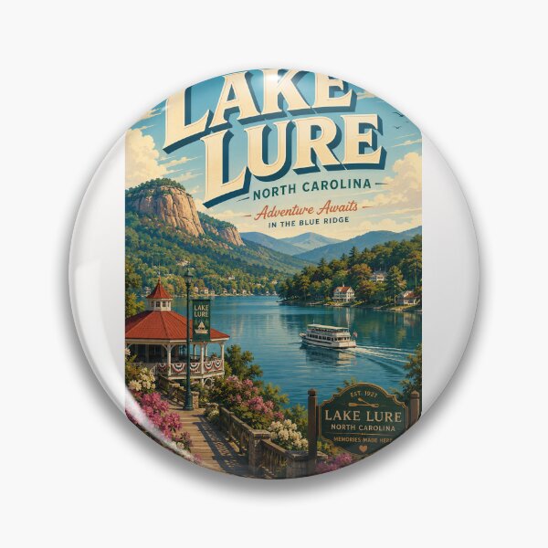 Item preview, Lake Lure North Carolina beneath the Blue Ridge Mountains designed and sold by Places On Earth.