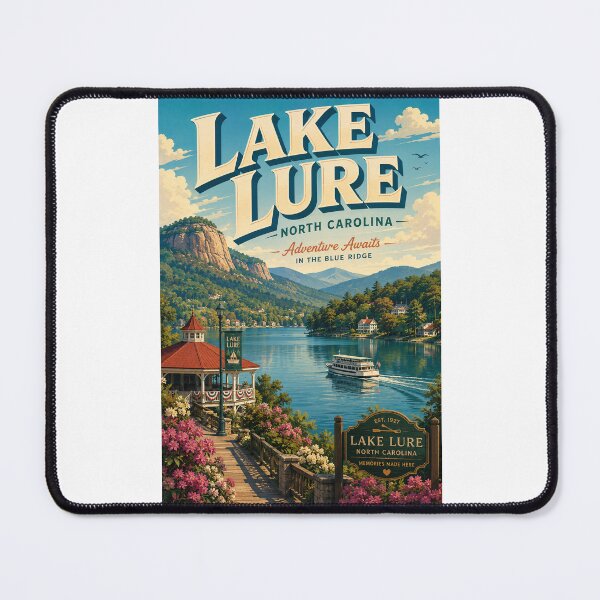 Item preview, Lake Lure North Carolina beneath the Blue Ridge Mountains designed and sold by Places On Earth.