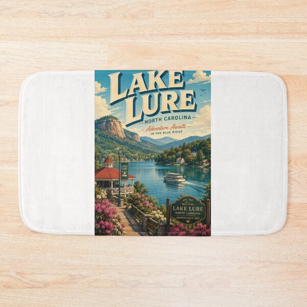 Item preview, Lake Lure North Carolina beneath the Blue Ridge Mountains designed and sold by Places On Earth.