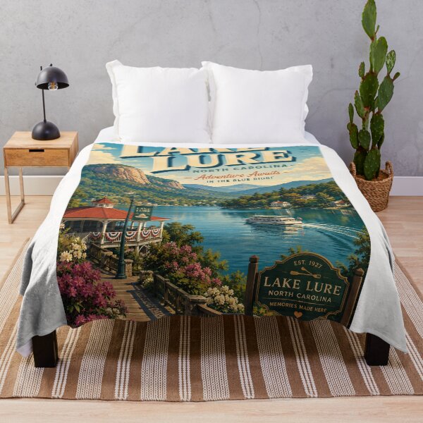 Item preview, Lake Lure North Carolina beneath the Blue Ridge Mountains designed and sold by Places On Earth.