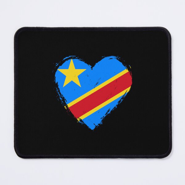 Item preview, Distressed Democratic Republic Of The Congo Flag Heart CD designed and sold by shitpostee.