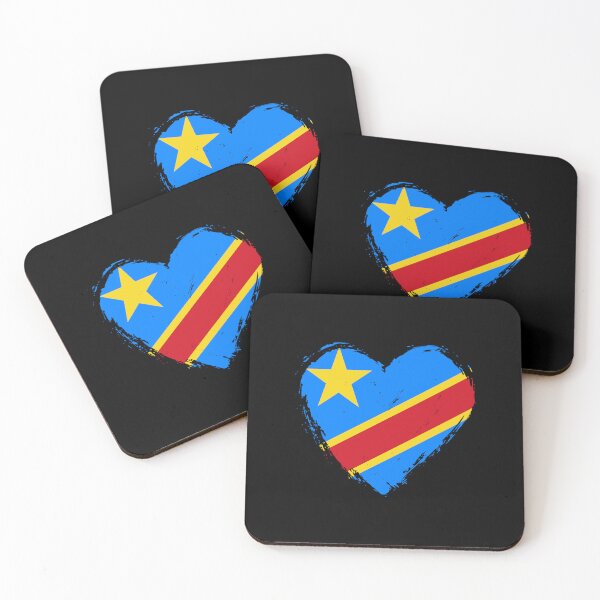 Item preview, Distressed Democratic Republic Of The Congo Flag Heart CD designed and sold by shitpostee.