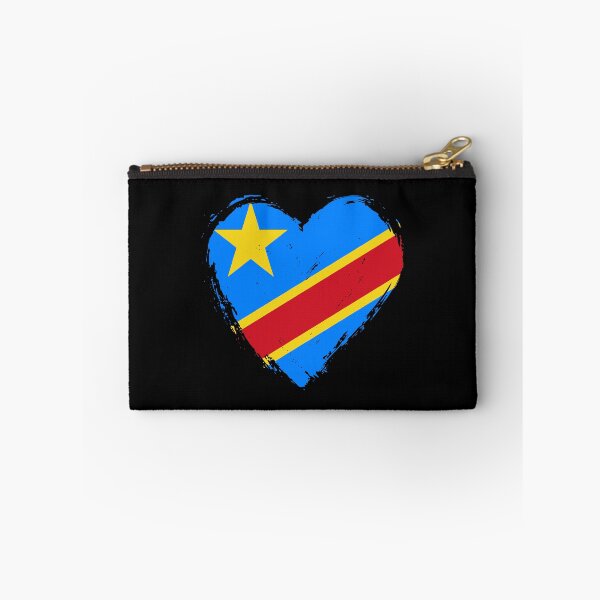 Item preview, Distressed Democratic Republic Of The Congo Flag Heart CD designed and sold by shitpostee.